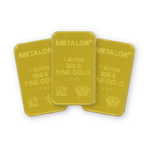Metalor 1oz Gold 3 Bar Bundle